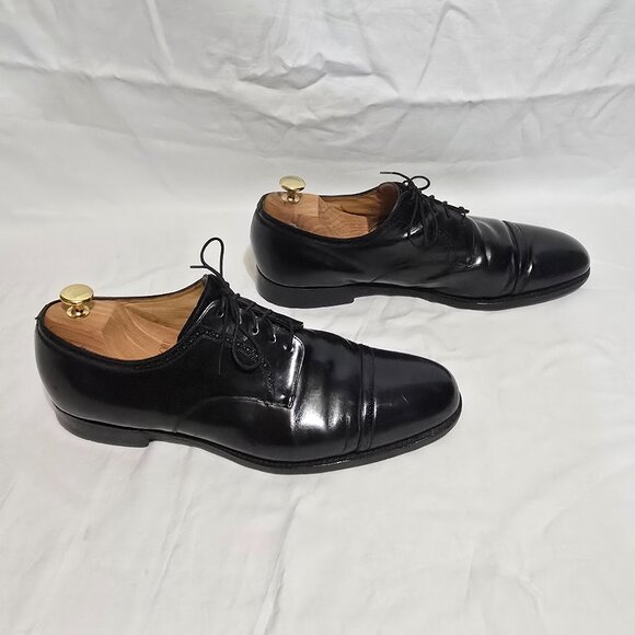 Church's Made in England Consul Bleached Calfskin Oxford Ebony Sz 10.5* - Picture 3 of 10